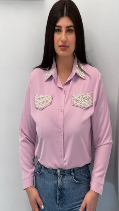 Camisa perlas