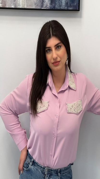 Camisa perlas
