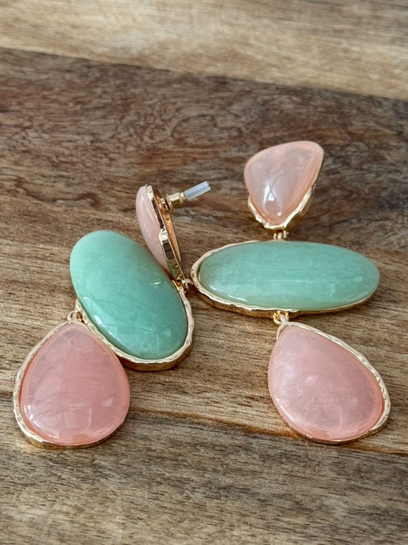 Pendientes de resina