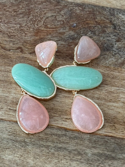 Pendientes de resina