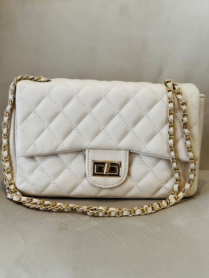 Bolso acolchado con doble cadena