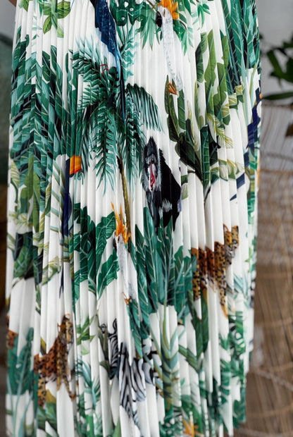 Conjunto top y falda plisada