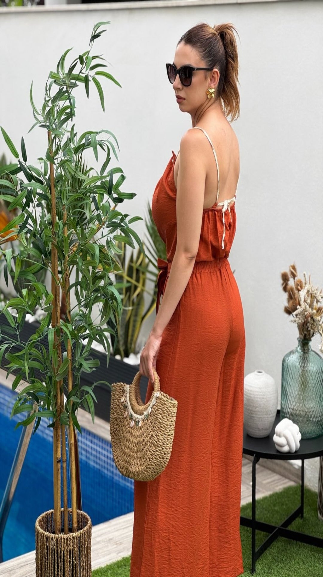 Conjunto top y  pantalón