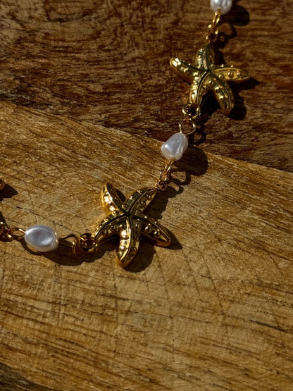 Collar cadena estrella de mar