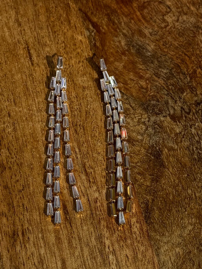Pendientes largos strass