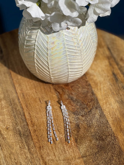 Pendientes largos strass