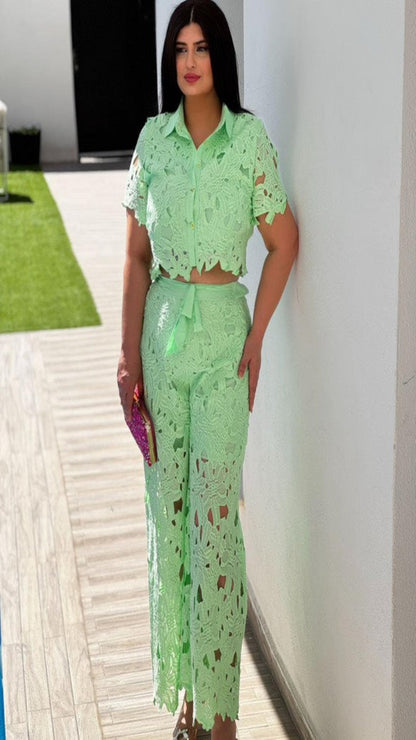 Conjunto top y pantalón