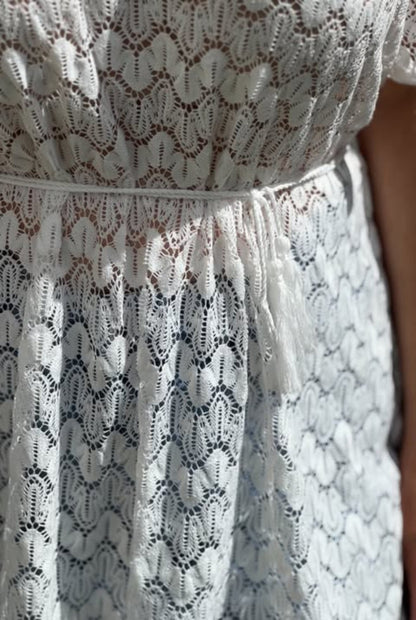 Túnica corta blanca