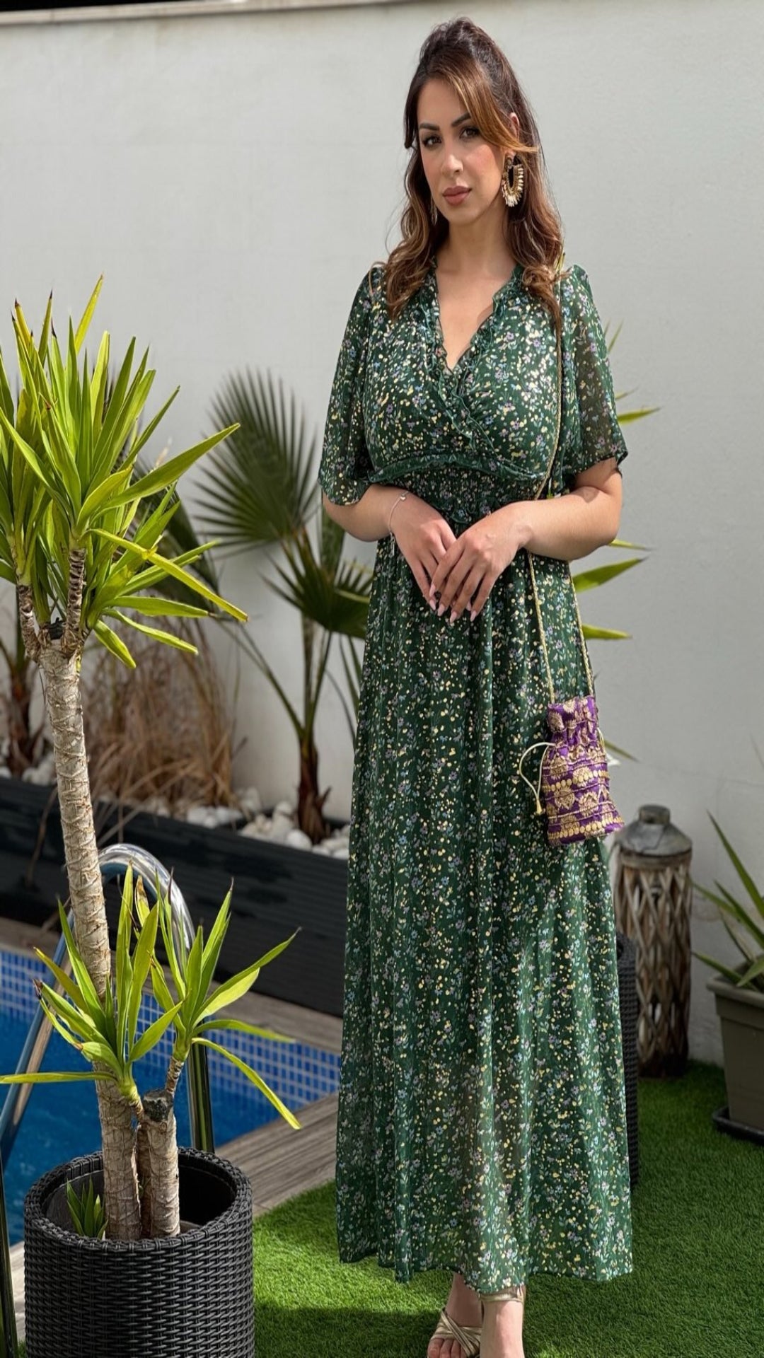 Vestido estampado floral