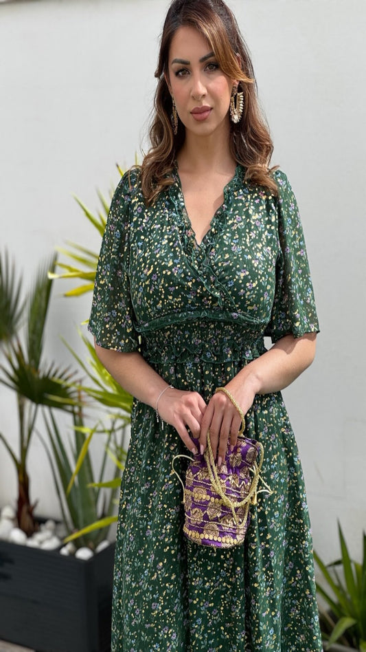Vestido estampado floral