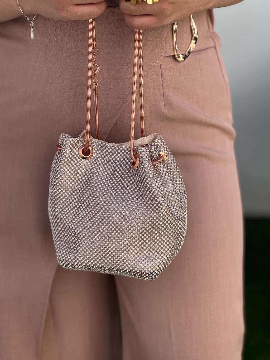 Bolso bombonera strass