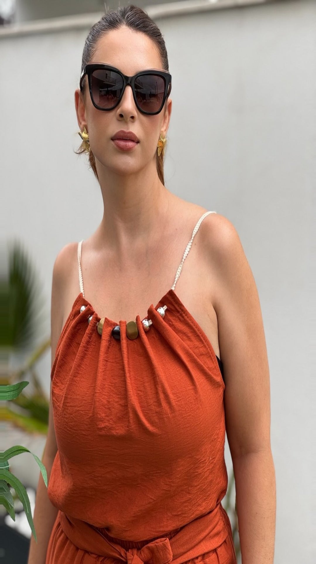 Conjunto top y  pantalón