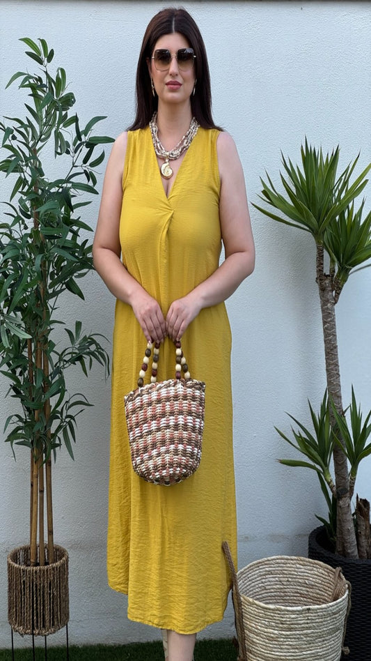 Vestido midi fluido
