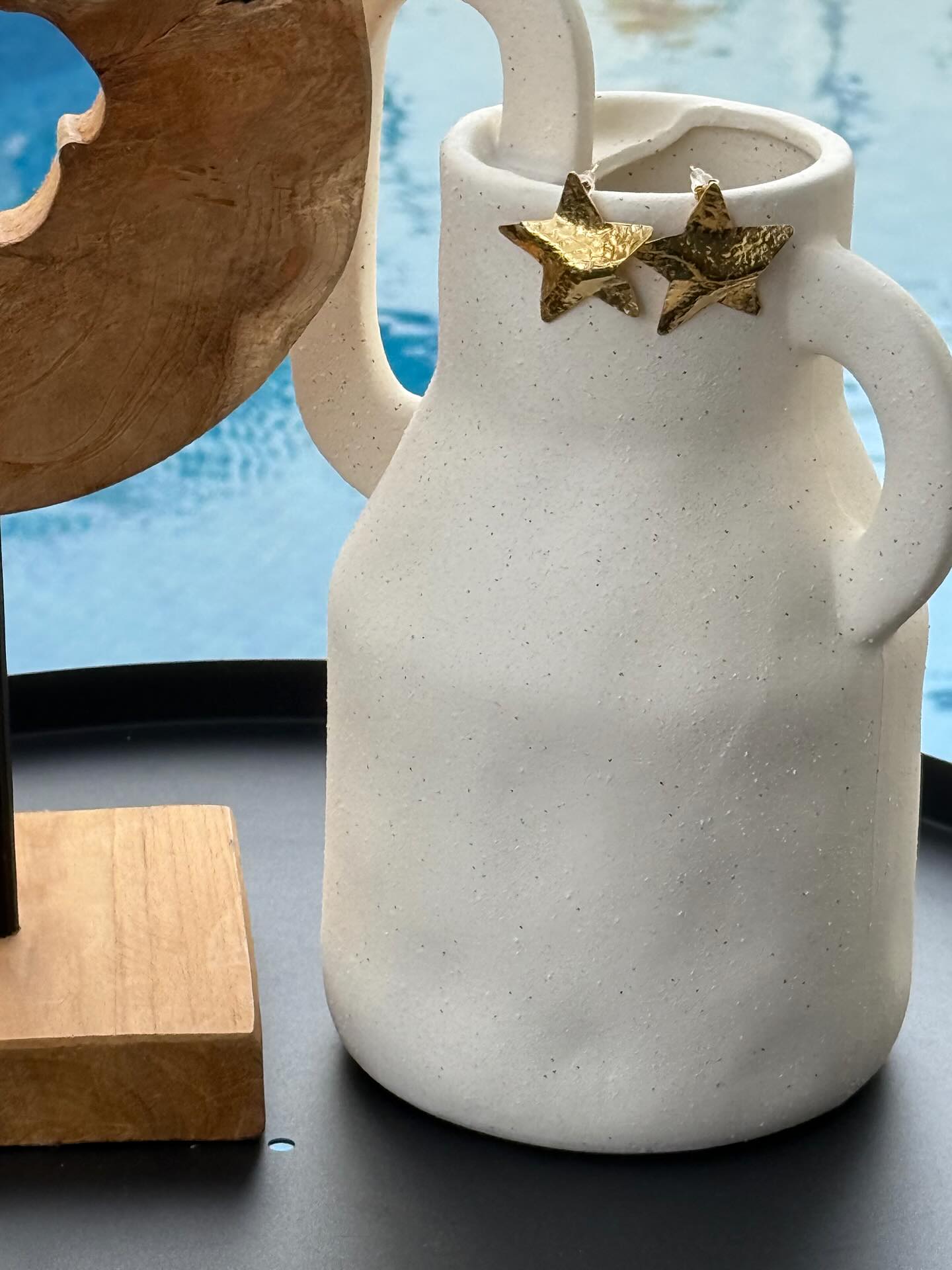 Pendientes estrella dorados