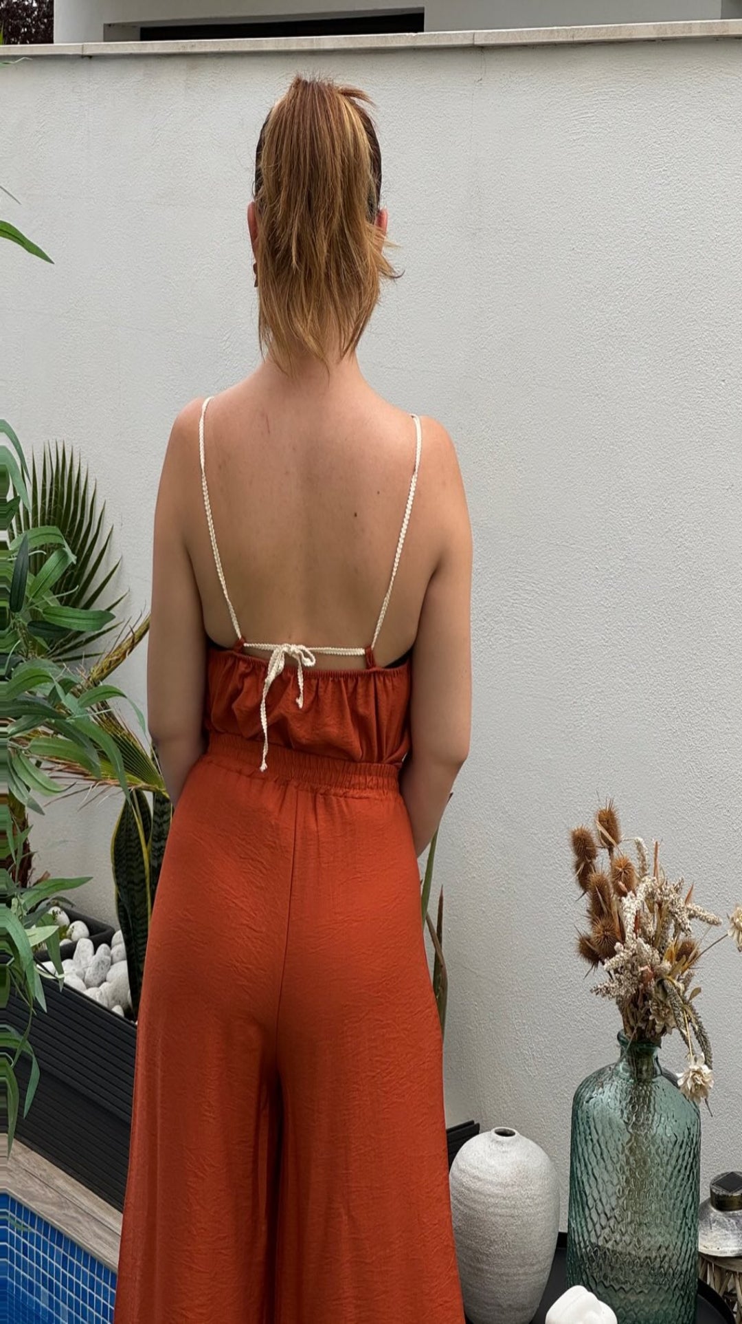 Conjunto top y  pantalón