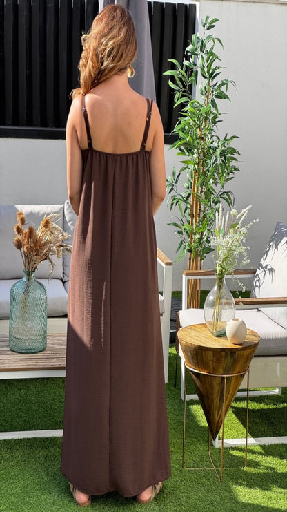 Vestido fluido con conchas