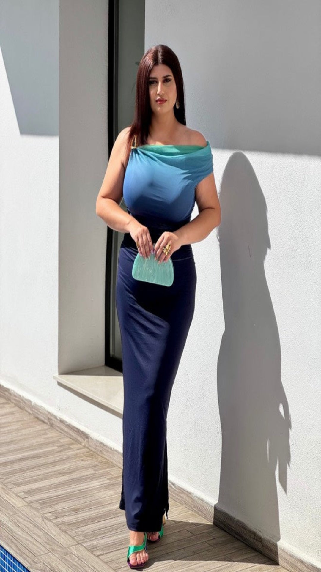 Vestido tul largo
