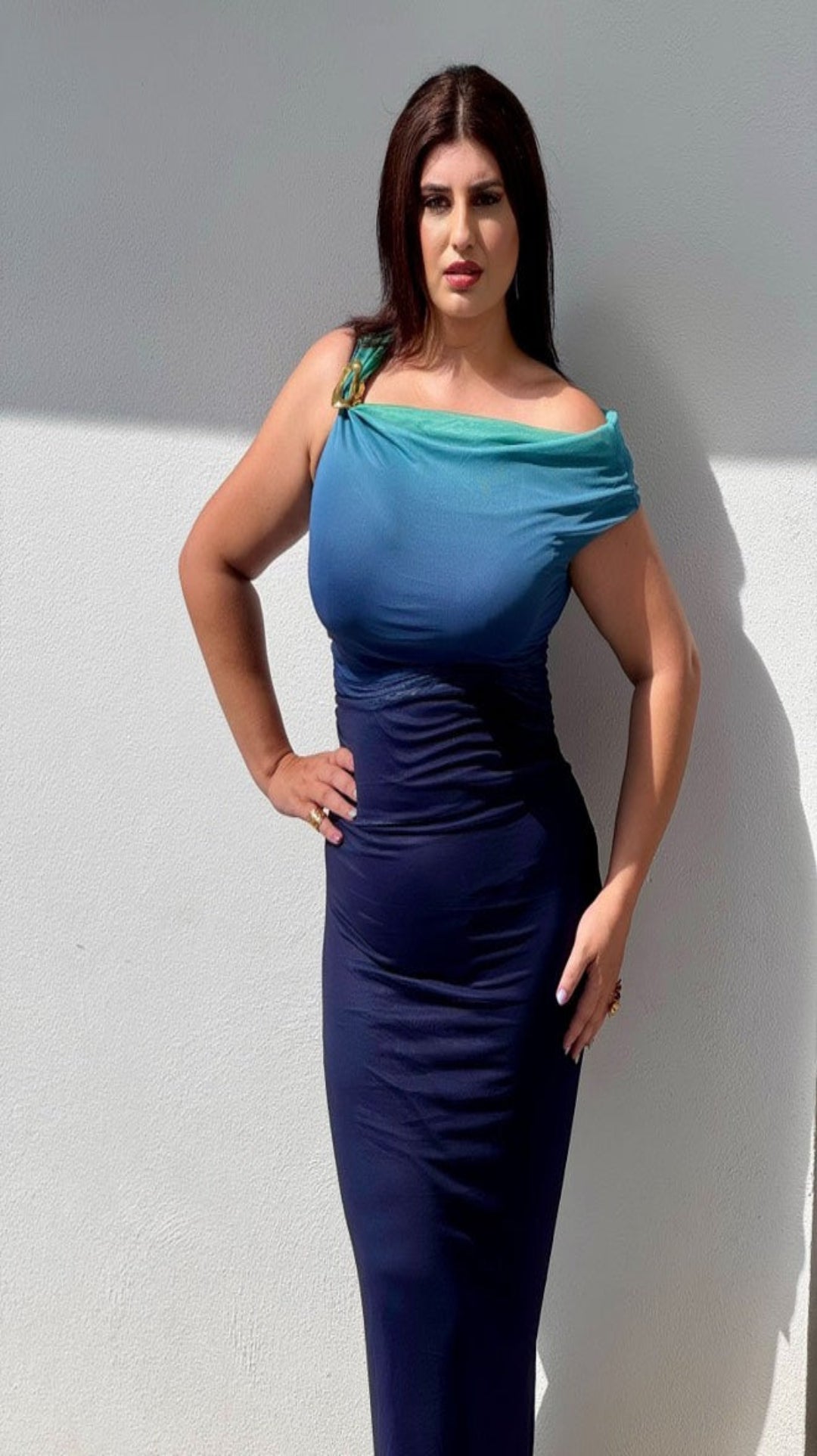 Vestido tul largo