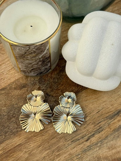 Pendiente estilo hoja