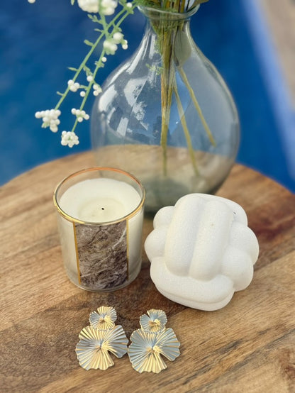 Pendiente estilo hoja