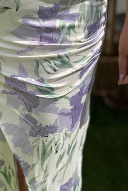 Vestido midi estampado