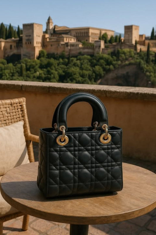 Bolso de mano acolchado