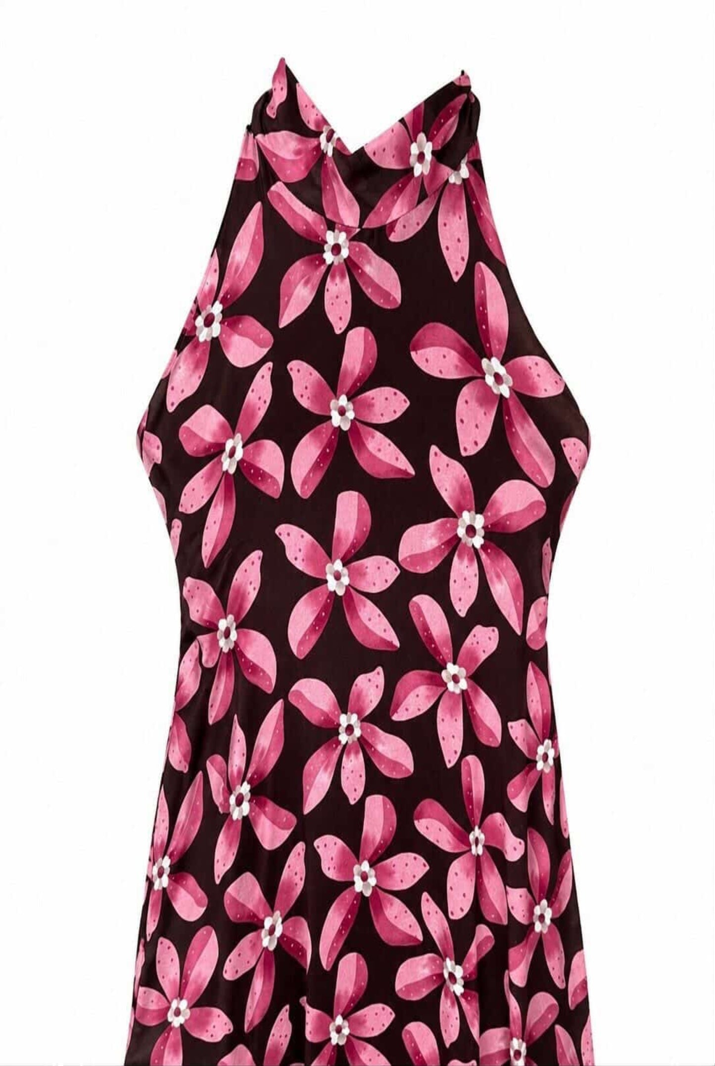 Vestido halter vuelo