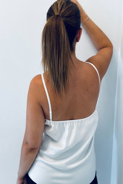 Top satinado lencero