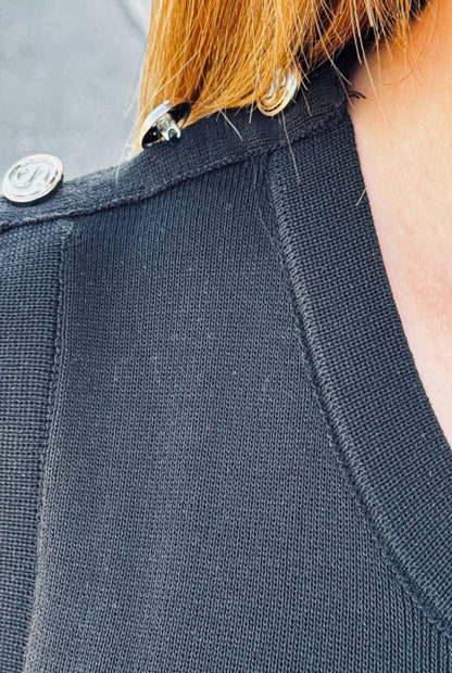 Vestido punto con volantes