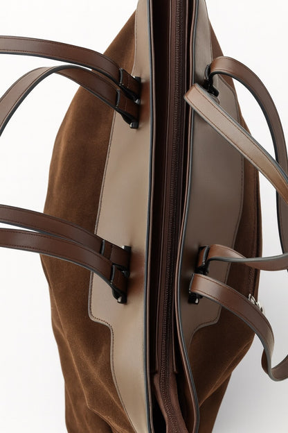 Bolso shopper efecto ante