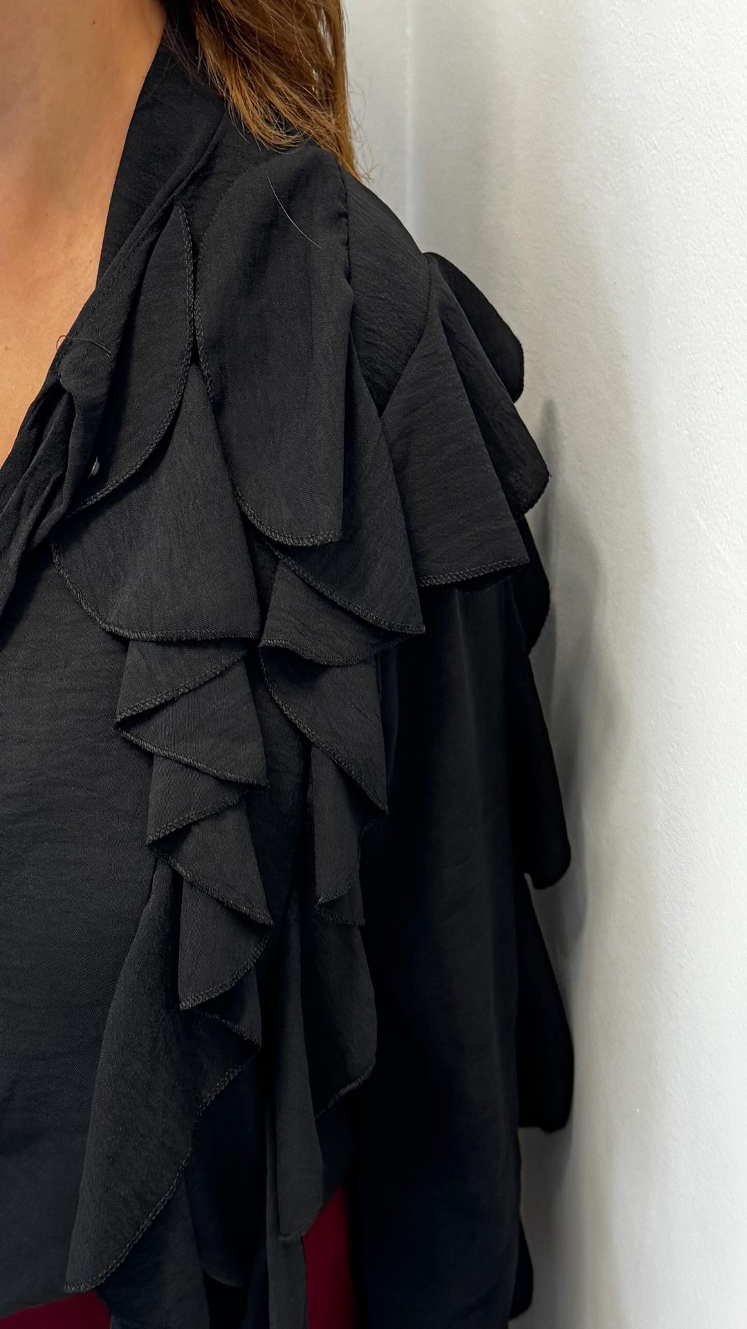 Camisa fluida volantes