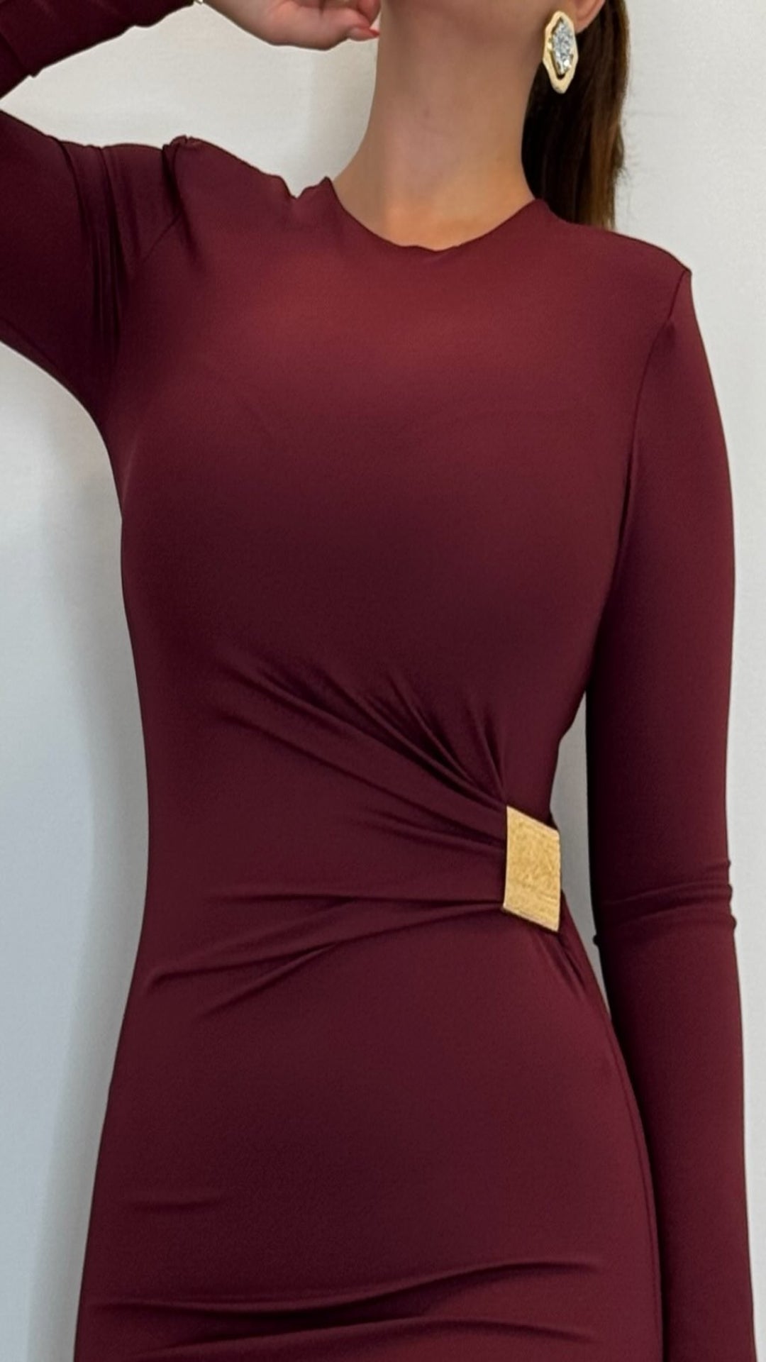 Vestido drapeado furnitura