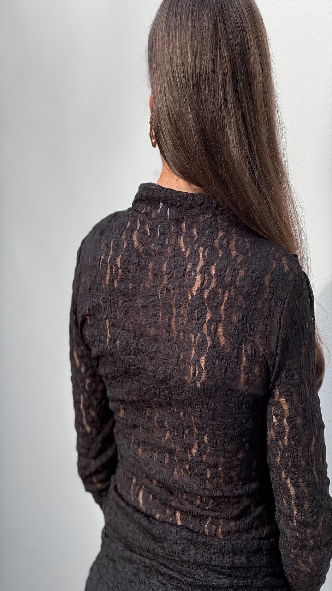 Body encaje drapeado