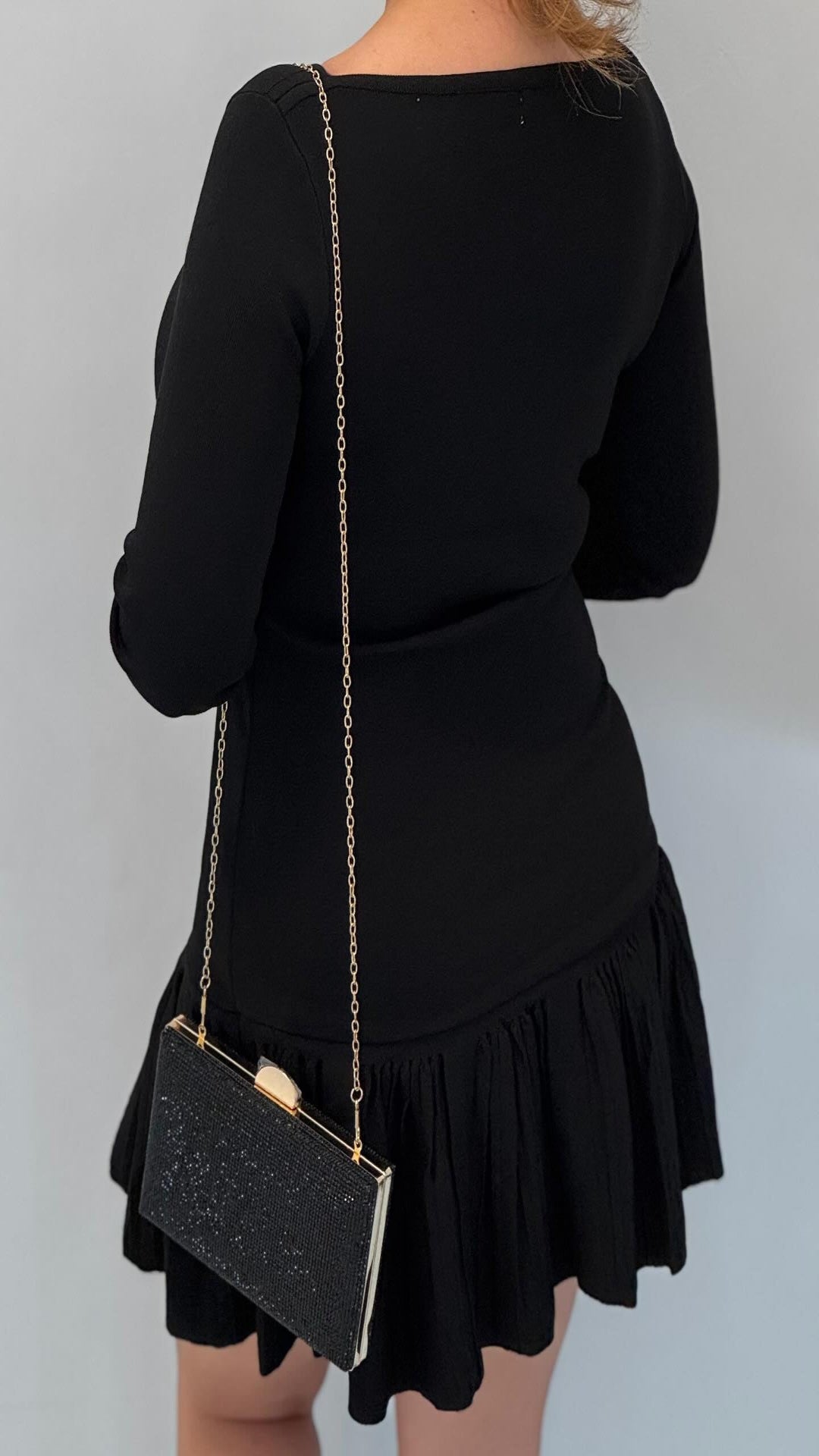 Vestido mini botones