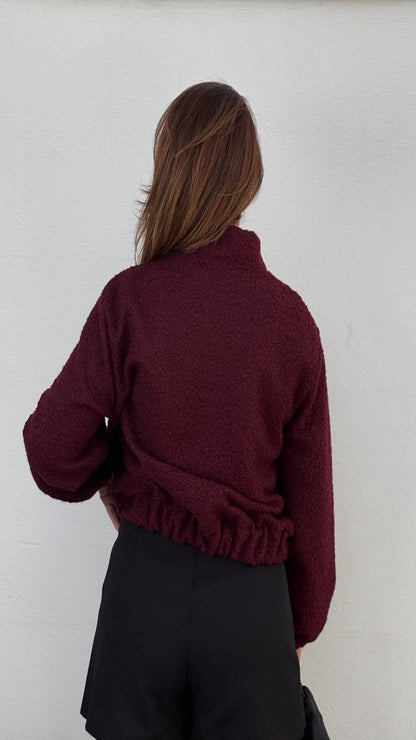 Cazadora textura bouclé
