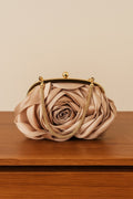 Bolso flor satinado