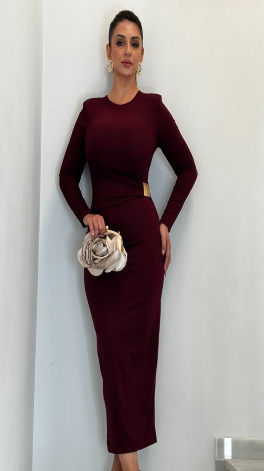 Vestido drapeado furnitura