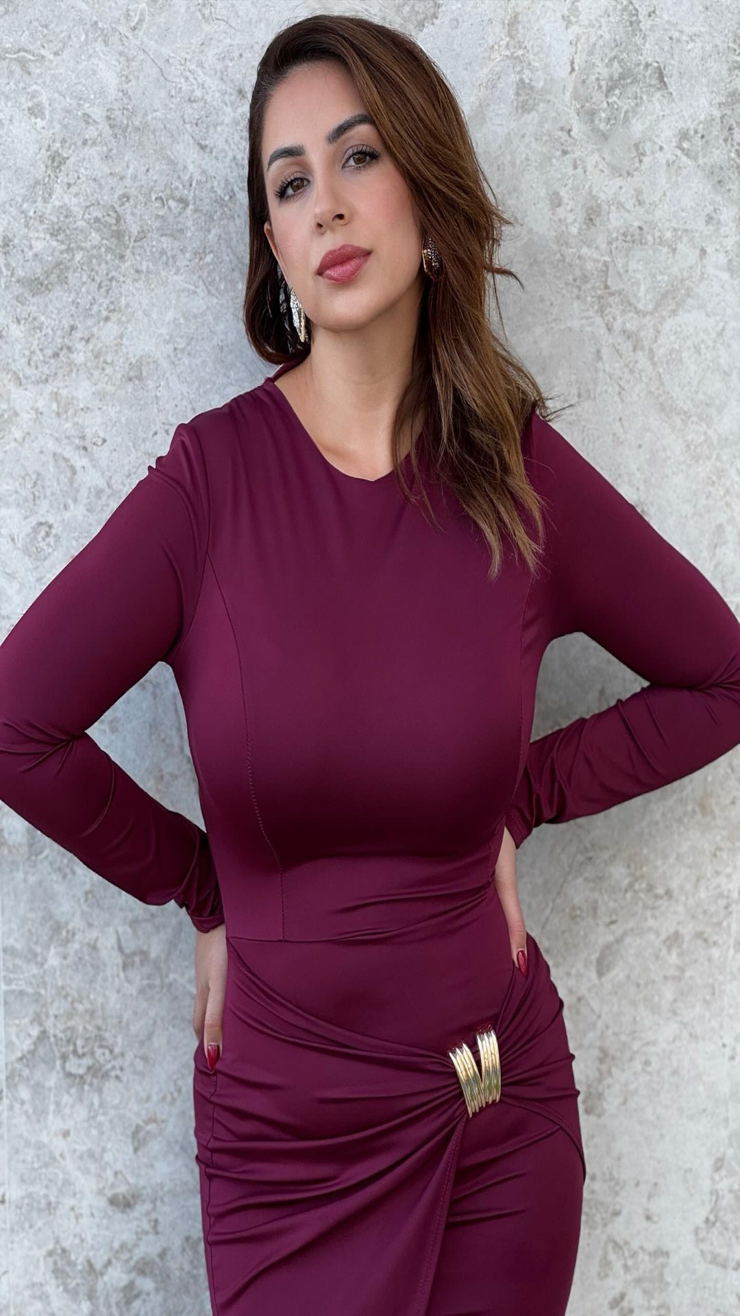 Vestido mini hebilla