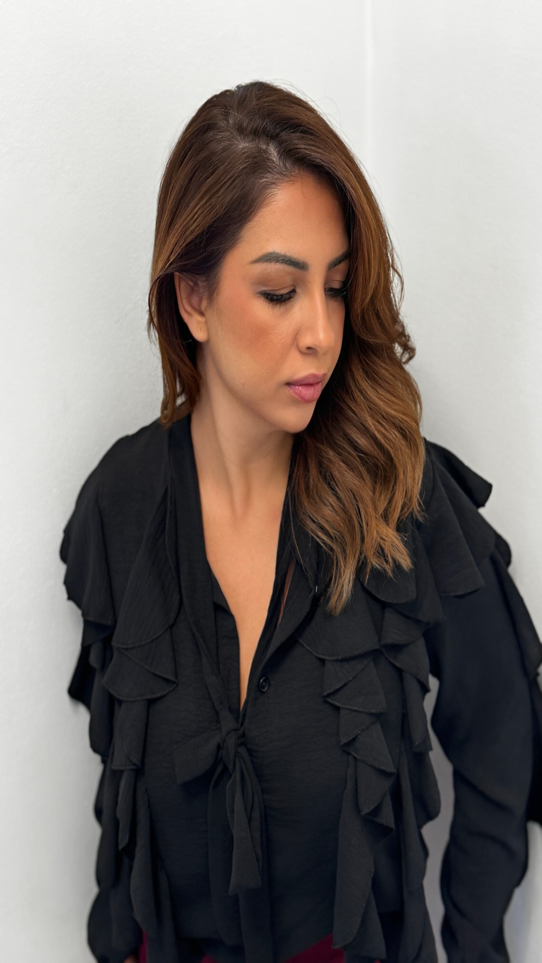 Camisa fluida volantes