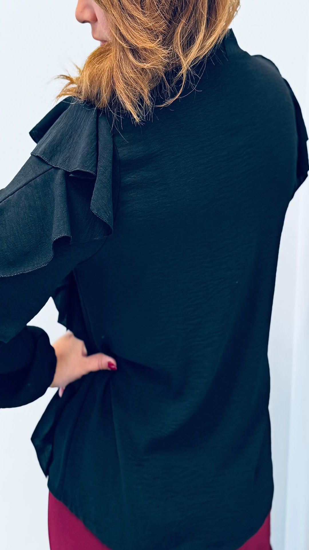 Camisa fluida volantes