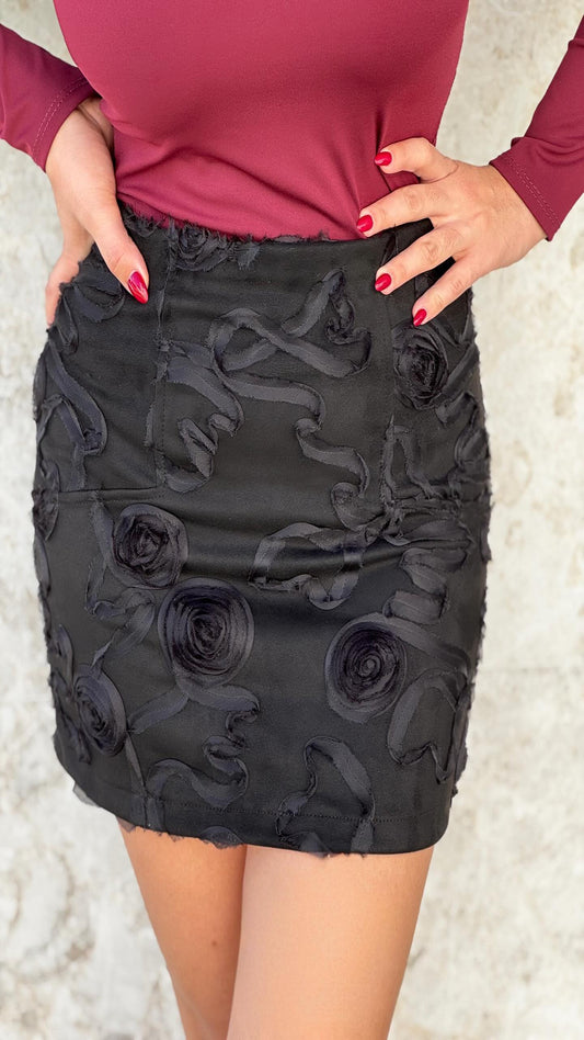 Falda antelina floral