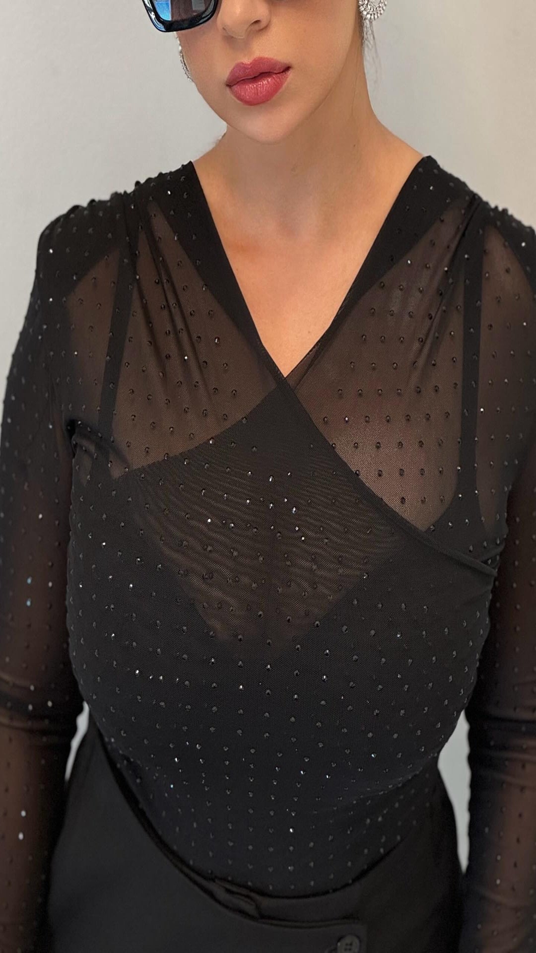 Body entallado brillos