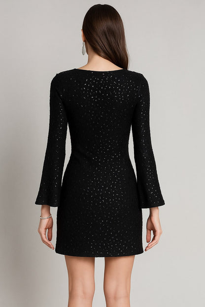 Vestido corto abalorios