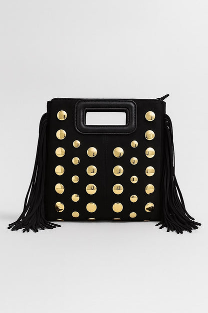 Bolso flecos con tachuelas