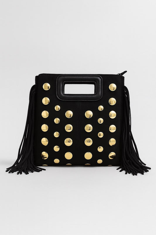 Bolso flecos con tachuelas