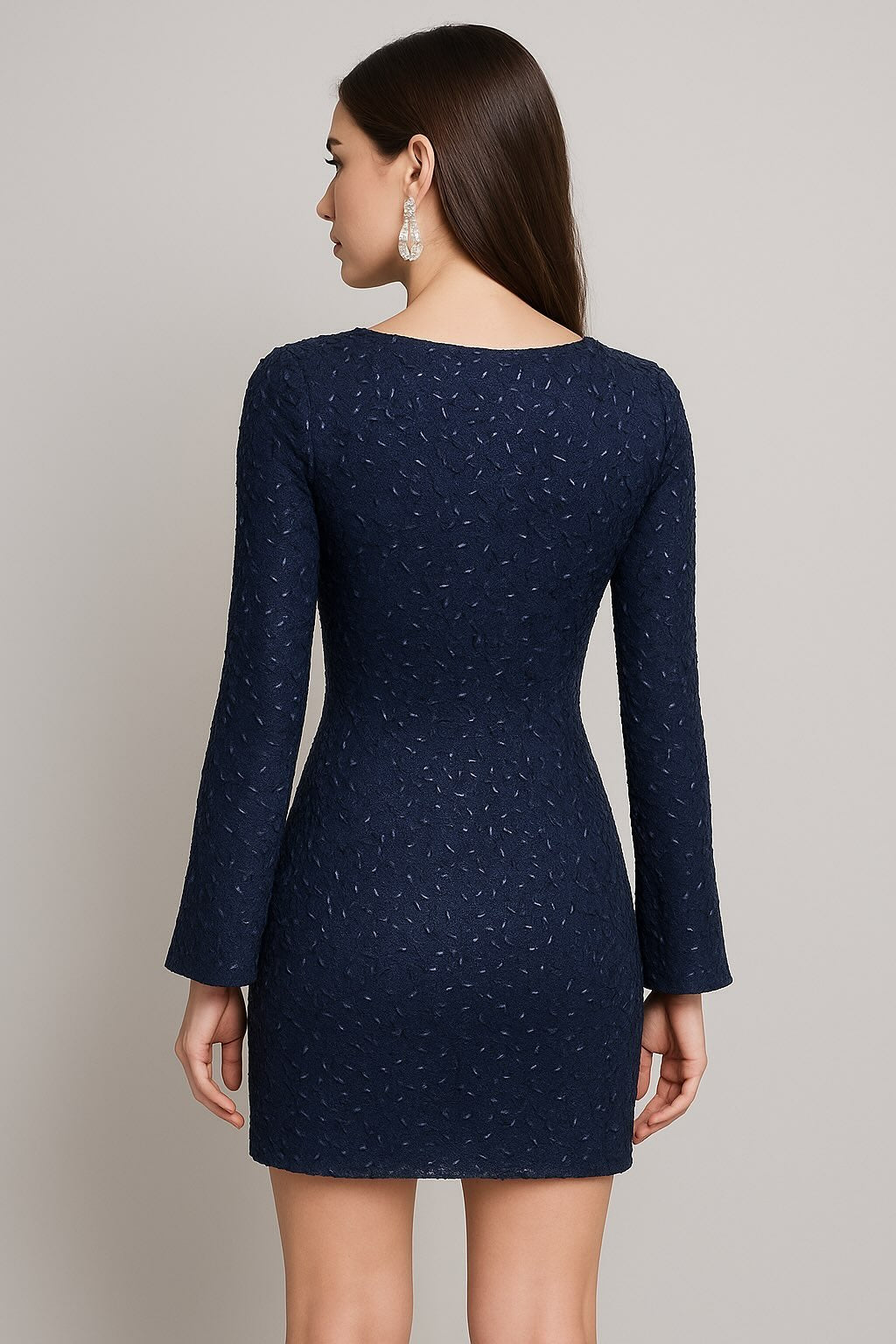 Vestido corto abalorios