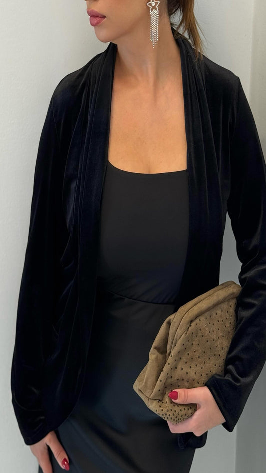 Blazer terciopelo fluido