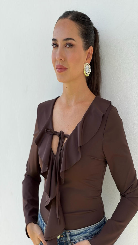 Body entallado volantes