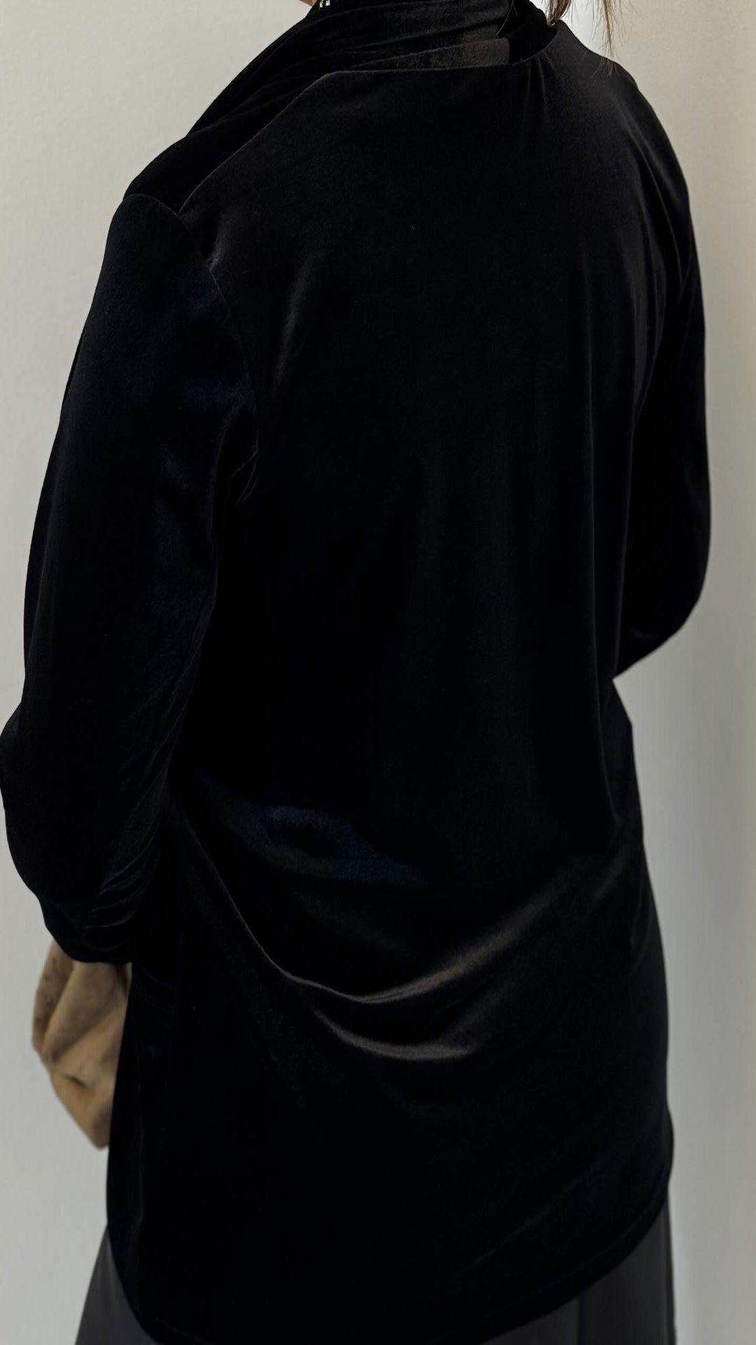 Blazer terciopelo fluido