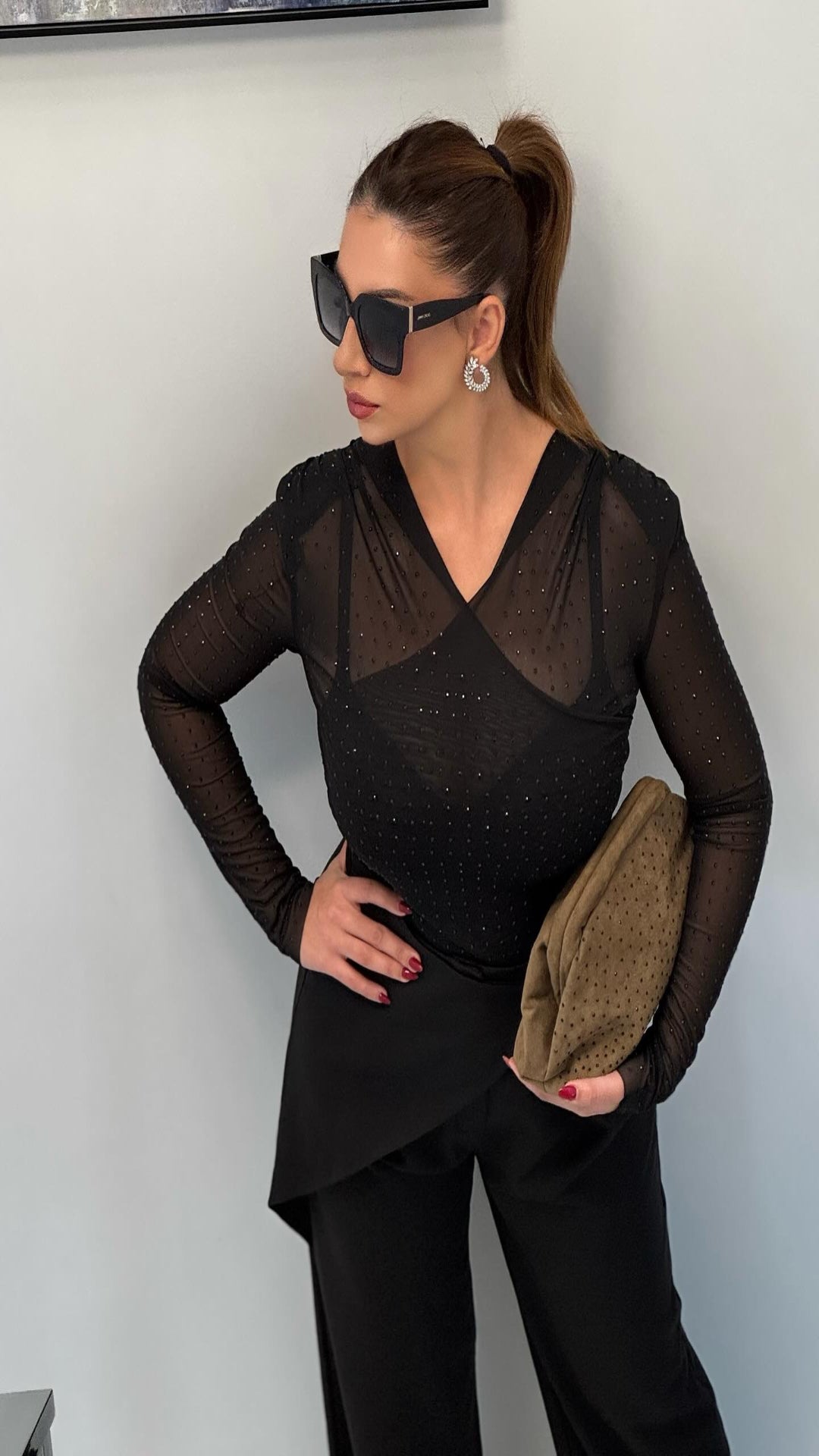 Body entallado brillos